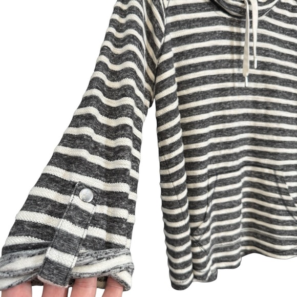 🤍 Style & Co Striped Cowl Neck Pullover XL Cozy Cotton Blend - Picture 2 of 5